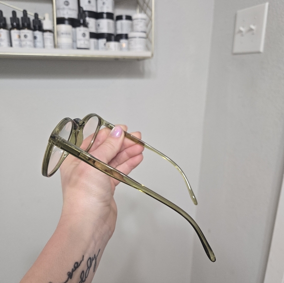 Stylish Green and Clear Blue Light Glasses Set - Picture 5 of 5